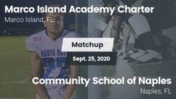 Matchup: Marco Island vs. Community School of Naples 2020