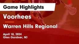 Voorhees  vs Warren Hills Regional  Game Highlights - April 18, 2024