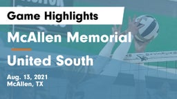 McAllen Memorial  vs United South  Game Highlights - Aug. 13, 2021