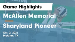 McAllen Memorial  vs Sharyland Pioneer  Game Highlights - Oct. 2, 2021