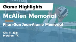McAllen Memorial  vs Pharr-San Juan-Alamo Memorial  Game Highlights - Oct. 5, 2021