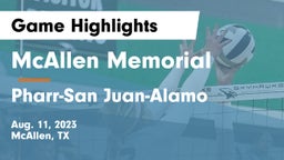 McAllen Memorial  vs Pharr-San Juan-Alamo  Game Highlights - Aug. 11, 2023