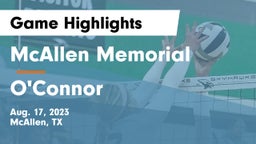 McAllen Memorial  vs O'Connor  Game Highlights - Aug. 17, 2023