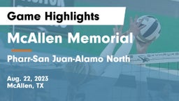 McAllen Memorial  vs Pharr-San Juan-Alamo North  Game Highlights - Aug. 22, 2023