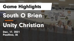 South O Brien  vs Unity Christian  Game Highlights - Dec. 17, 2021