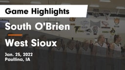 South O'Brien  vs West Sioux  Game Highlights - Jan. 25, 2022