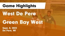 West De Pere  vs Green Bay West Game Highlights - Sept. 8, 2022