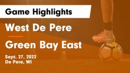 West De Pere  vs Green Bay East  Game Highlights - Sept. 27, 2022