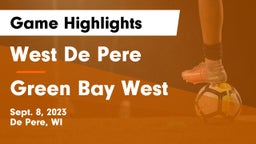 West De Pere  vs Green Bay West Game Highlights - Sept. 8, 2023