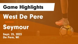 West De Pere  vs Seymour  Game Highlights - Sept. 25, 2023