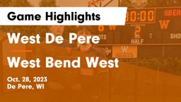 West De Pere  vs West Bend West  Game Highlights - Oct. 28, 2023
