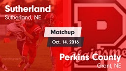 Matchup: Sutherland High vs. Perkins County  2016