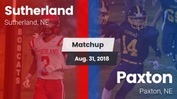 Matchup: Sutherland High vs. Paxton  2018