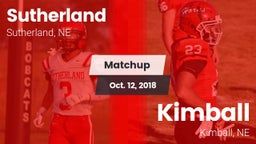 Matchup: Sutherland High vs. Kimball  2018
