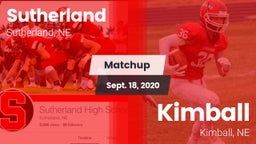 Matchup: Sutherland High vs. Kimball  2020