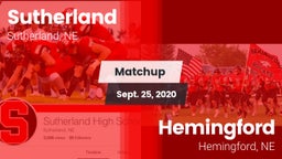 Matchup: Sutherland High vs. Hemingford  2020