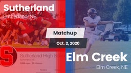 Matchup: Sutherland High vs. Elm Creek  2020