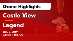 Castle View  vs Legend  Game Highlights - Oct. 8, 2019
