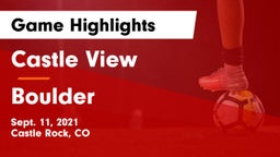Castle View  vs Boulder  Game Highlights - Sept. 11, 2021