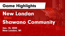 New London  vs Shawano Community  Game Highlights - Jan. 10, 2020