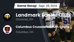 Recap: Landmark Eagles Club vs. Columbus Crusaders Youth Sports 2018