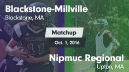 Matchup: Blackstone-Millville vs. Nipmuc Regional  2016