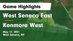 West Seneca East  vs Kenmore West Game Highlights - May 17, 2021