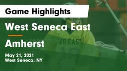 West Seneca East  vs Amherst  Game Highlights - May 21, 2021