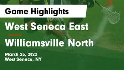 West Seneca East  vs Williamsville North  Game Highlights - March 25, 2022