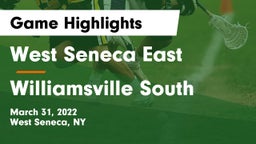 West Seneca East  vs Williamsville South  Game Highlights - March 31, 2022