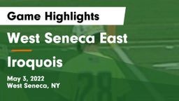 West Seneca East  vs Iroquois  Game Highlights - May 3, 2022