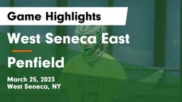 West Seneca East  vs Penfield  Game Highlights - March 25, 2023