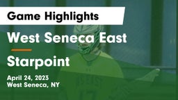 West Seneca East  vs Starpoint  Game Highlights - April 24, 2023