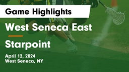 West Seneca East  vs Starpoint  Game Highlights - April 12, 2024