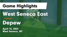 West Seneca East  vs Depew  Game Highlights - April 15, 2024