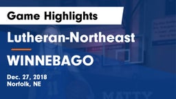 Lutheran-Northeast  vs WINNEBAGO Game Highlights - Dec. 27, 2018