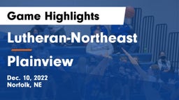 Lutheran-Northeast  vs Plainview  Game Highlights - Dec. 10, 2022