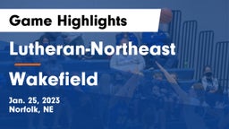 Lutheran-Northeast  vs Wakefield Game Highlights - Jan. 25, 2023