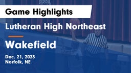 Lutheran High Northeast vs Wakefield  Game Highlights - Dec. 21, 2023