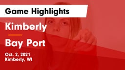 Kimberly  vs Bay Port  Game Highlights - Oct. 2, 2021