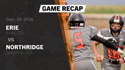 Recap: Erie  vs. Northridge  2016