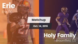 Matchup: Erie  vs. Holy Family  2016