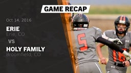 Recap: Erie  vs. Holy Family  2016