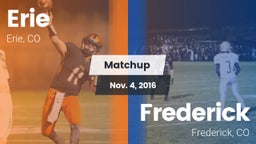 Matchup: Erie  vs. Frederick  2016