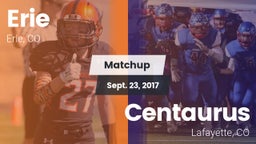 Matchup: Erie  vs. Centaurus  2017