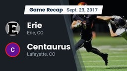 Recap: Erie  vs. Centaurus  2017