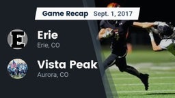 Recap: Erie  vs. Vista Peak  2017