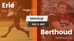 Matchup: Erie  vs. Berthoud  2017