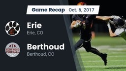 Recap: Erie  vs. Berthoud  2017