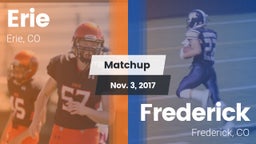 Matchup: Erie  vs. Frederick  2017
